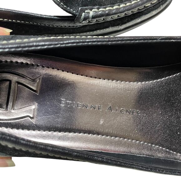 Etienne  Aigner NEW 9 1/2 Medium Leather Upper Suede Loafter Float E-Kylie - Picture 6 of 10